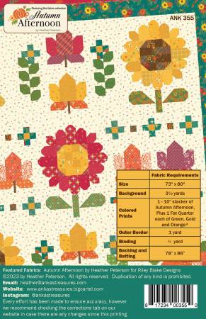 Autumn Sampler (Pattern or Kit)