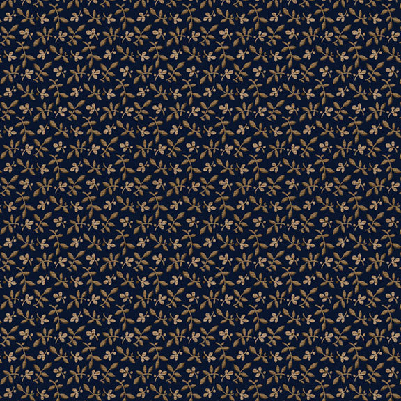 Navy Floral Sprigs